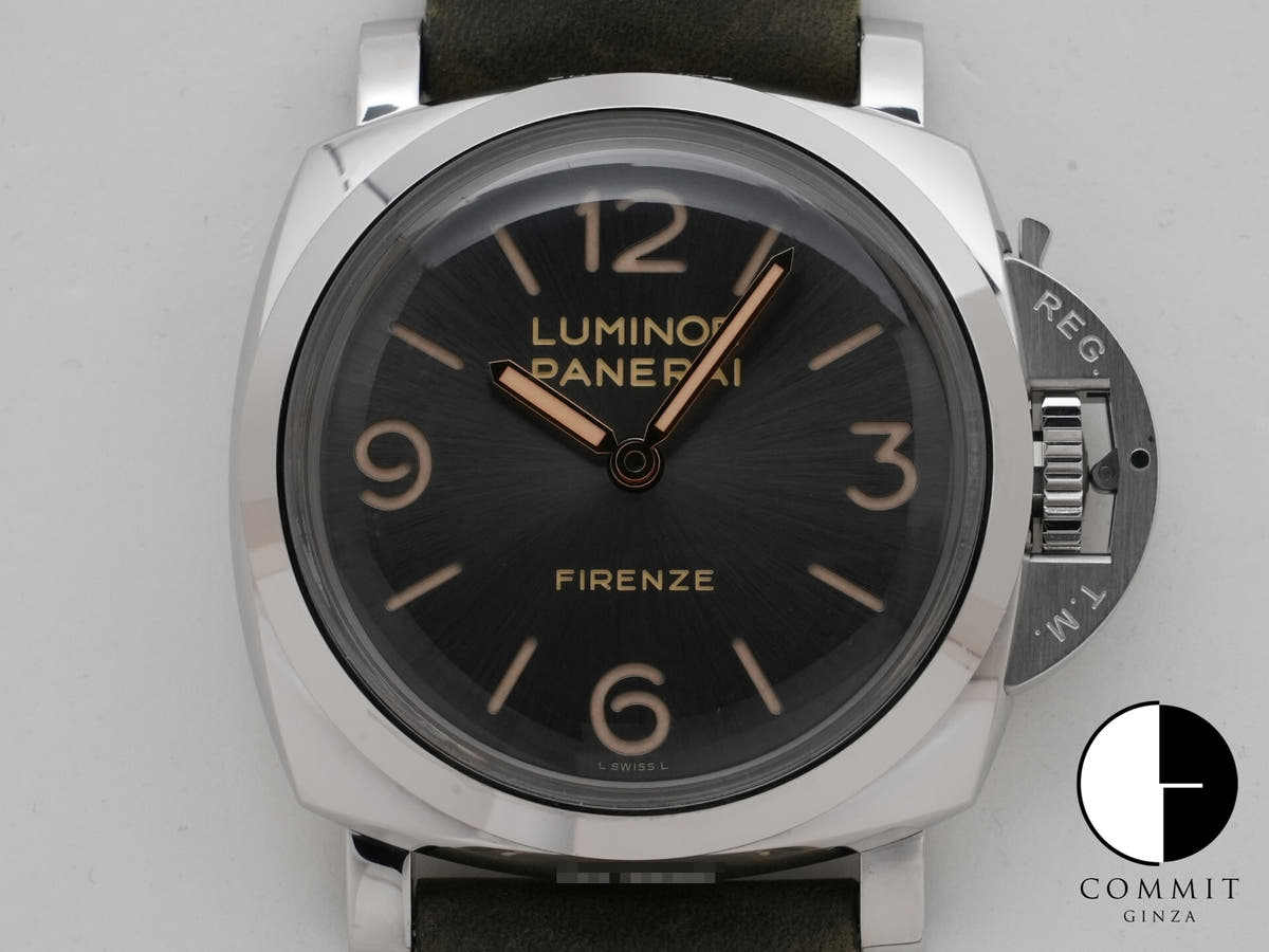 パネライ ルミノール 1950 3DAYS FIRENZE Ref.PAM00605 グレー文字盤 中古 yh6hm37f