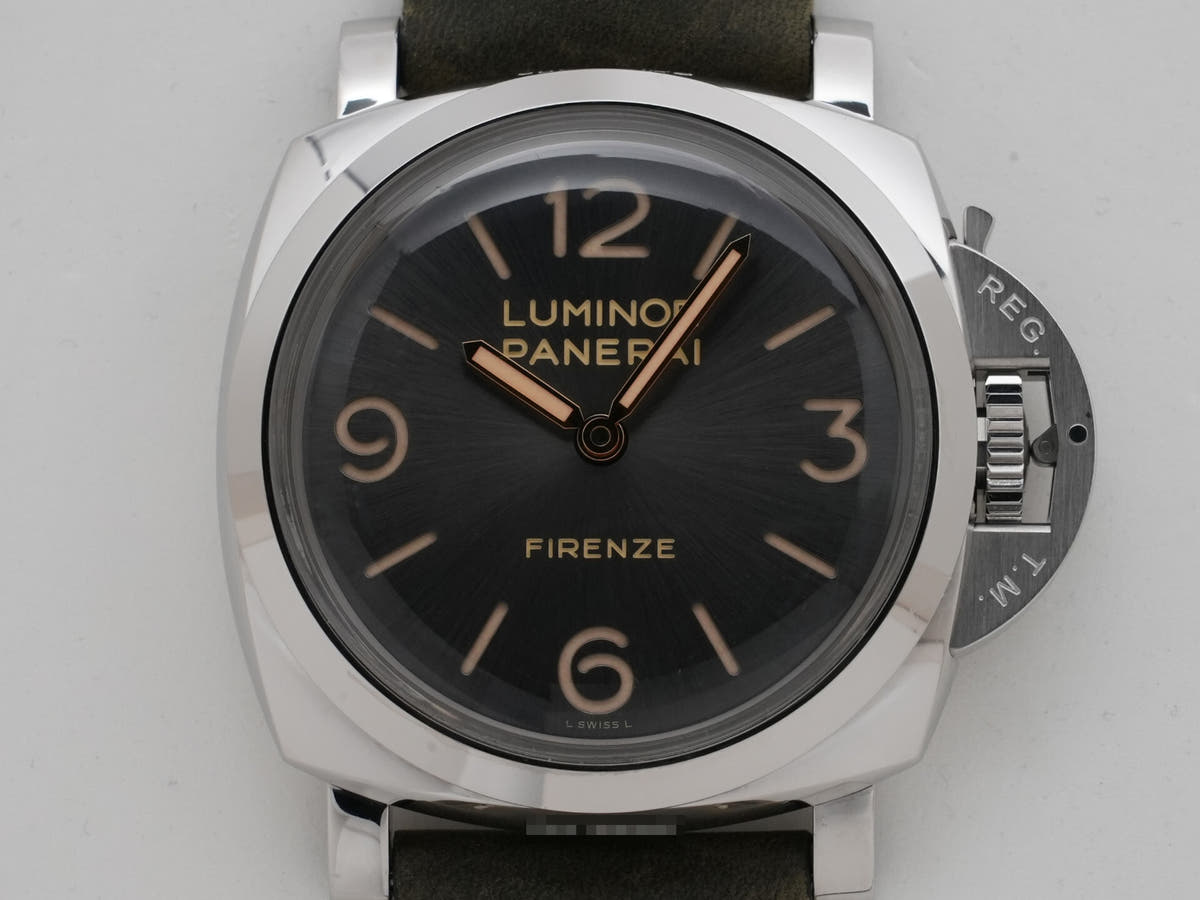 パネライ ルミノール 1950 3DAYS FIRENZE Ref.PAM00605 グレー文字盤 中古 yh6hm37f