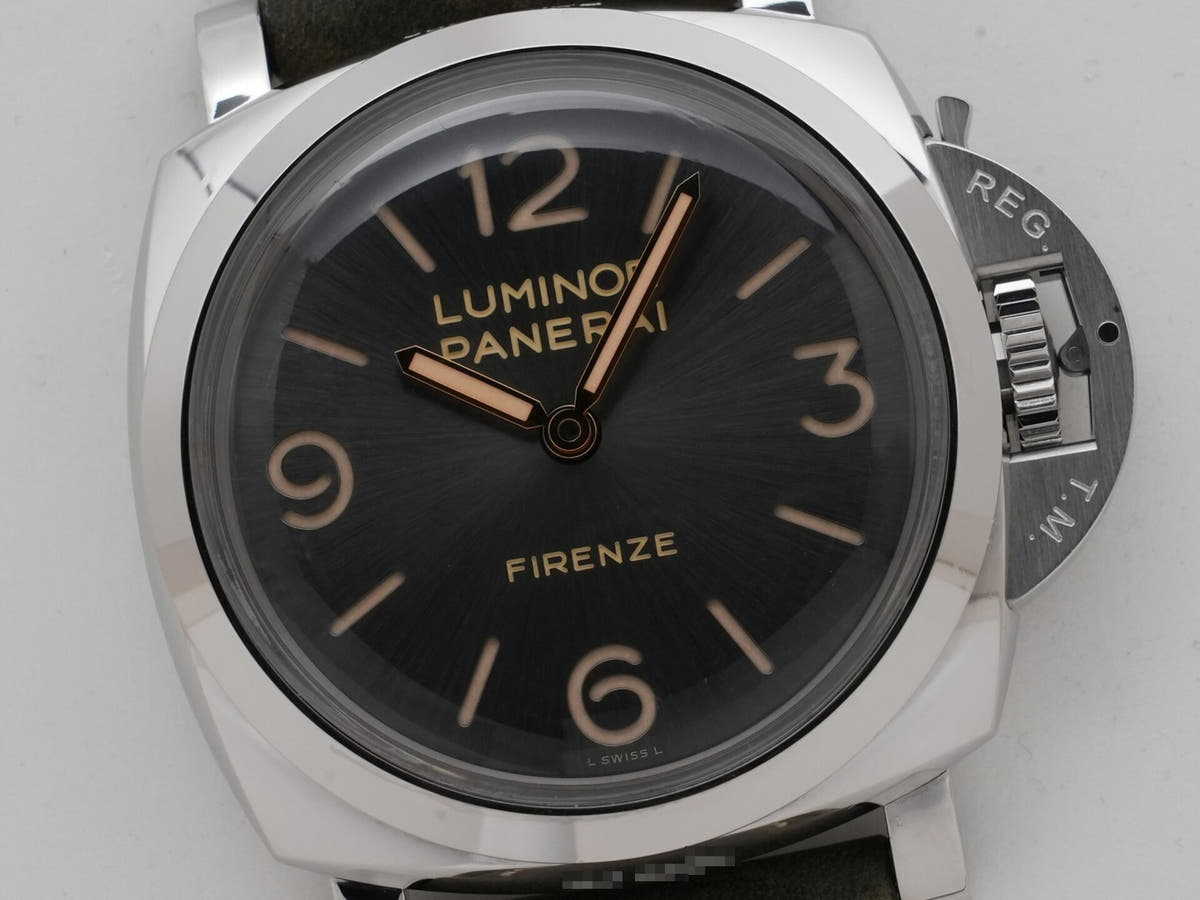 パネライ ルミノール 1950 3DAYS FIRENZE Ref.PAM00605 グレー文字盤 中古 yh6hm37f