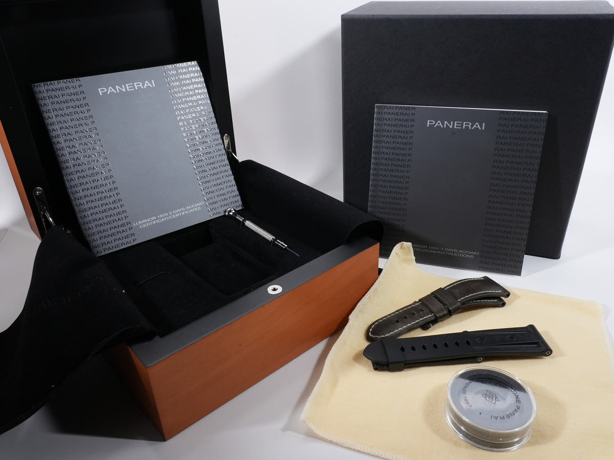 パネライ ルミノール 1950 3DAYS FIRENZE Ref.PAM00605 グレー文字盤 中古 yh6hm37f