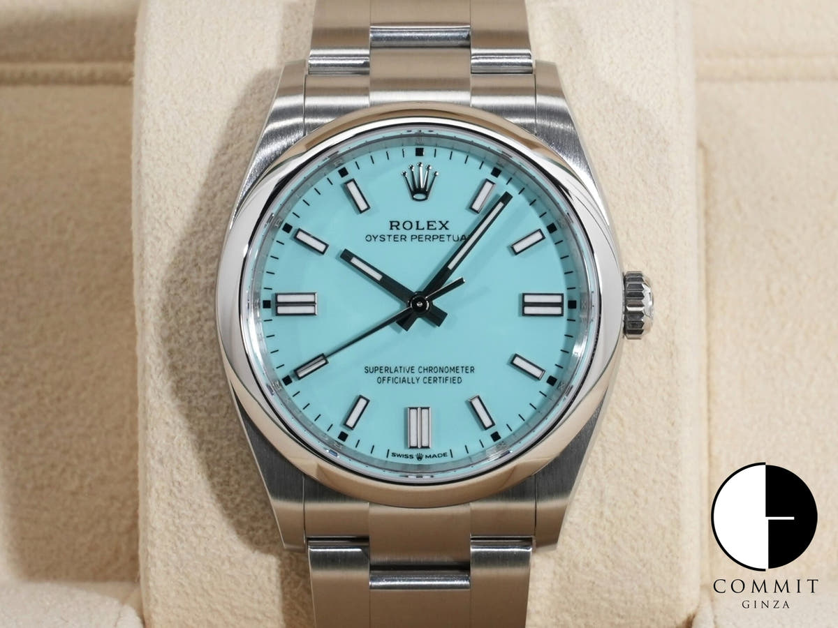 ロレックス オイスターパーペチュアル36 Ref.126000 ターコイズ文字盤 未使用 axbpy3fd