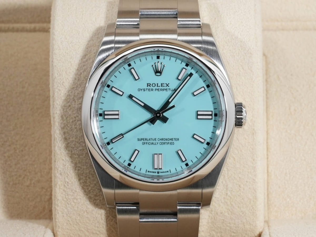 ロレックス オイスターパーペチュアル36 Ref.126000 ターコイズ文字盤 未使用 axbpy3fd