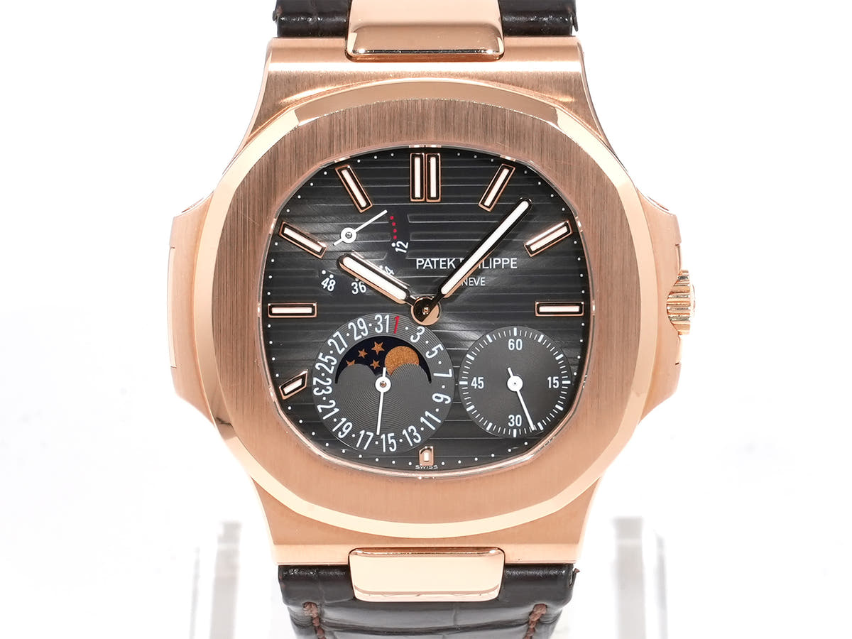 パテックフィリップ ノーチラス Ref.5712R-001 ブラック ブラウン文字盤 美中古 jjhtyayn