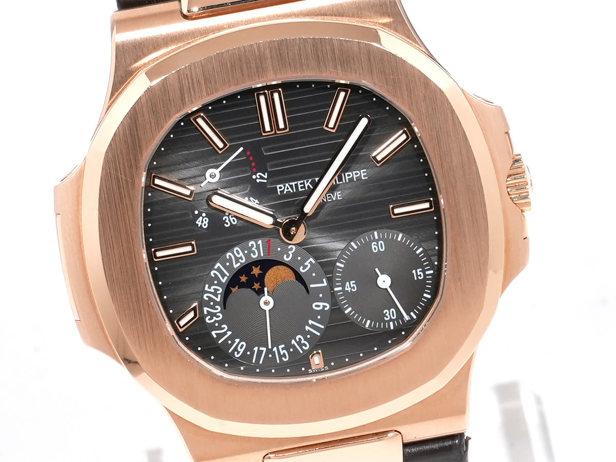 パテックフィリップ ノーチラス Ref.5712R-001 ブラック ブラウン文字盤 美中古 jjhtyayn