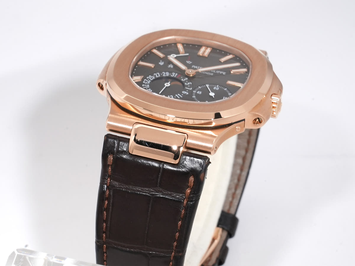 パテックフィリップ ノーチラス Ref.5712R-001 ブラック ブラウン文字盤 美中古 jjhtyayn
