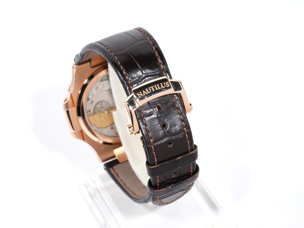 パテックフィリップ ノーチラス Ref.5712R-001 ブラック ブラウン文字盤 美中古 jjhtyayn