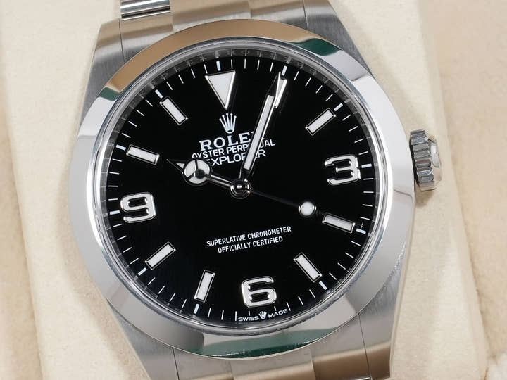 ロレックス エクスプローラー40 Ref.224270 ステンレススチール ブラック文字盤
