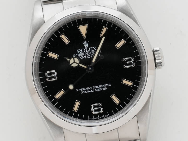 ロレックス エクスプローラーI Ref.14270 ステンレススチール ブラック文字盤