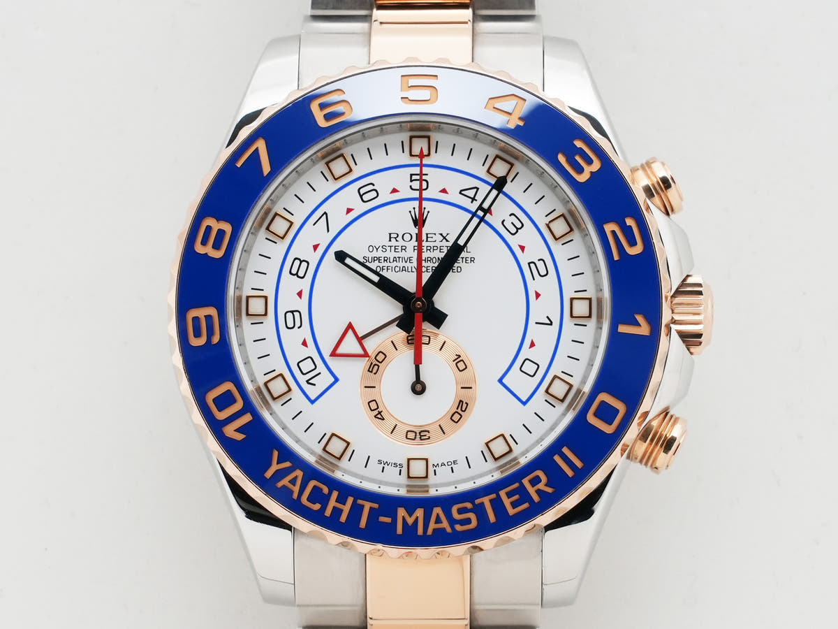 Rolex Yacht-Master II Ref.116681 SS/ERG White Dial Used jdnywqaj