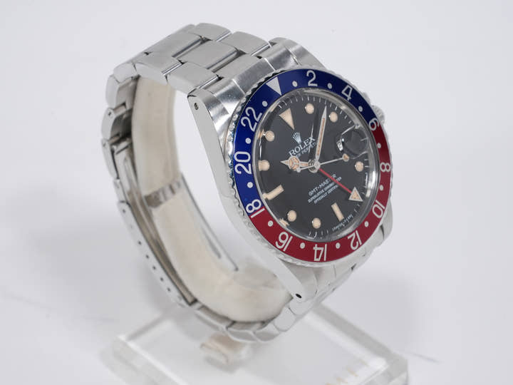 ロレックス GMTマスター Ref.16750 ステンレススチール ブラック文字盤 オイスターブレスレット