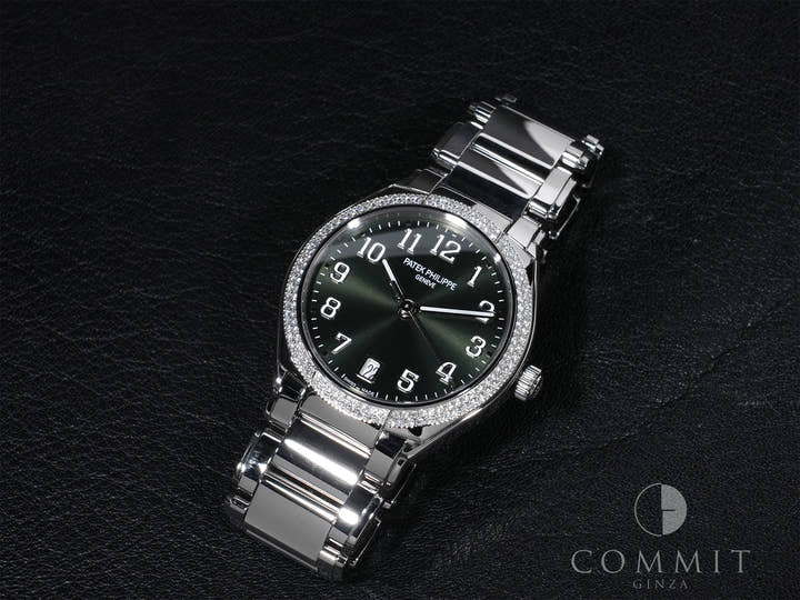 パテックフィリップ Twenty-4 Ref.7300/1200A-011 ステンレススチール オリーブグリーン ソレイユ文字盤