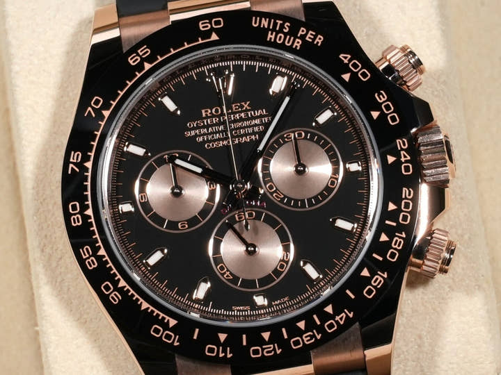 Rolex Daytona Ref. 116515LN Everose Gold, Black x Pink Dial