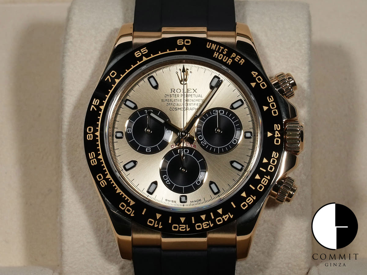 Rolex Daytona Ref. 116518LN Yellow Gold Champagne x Black Dial