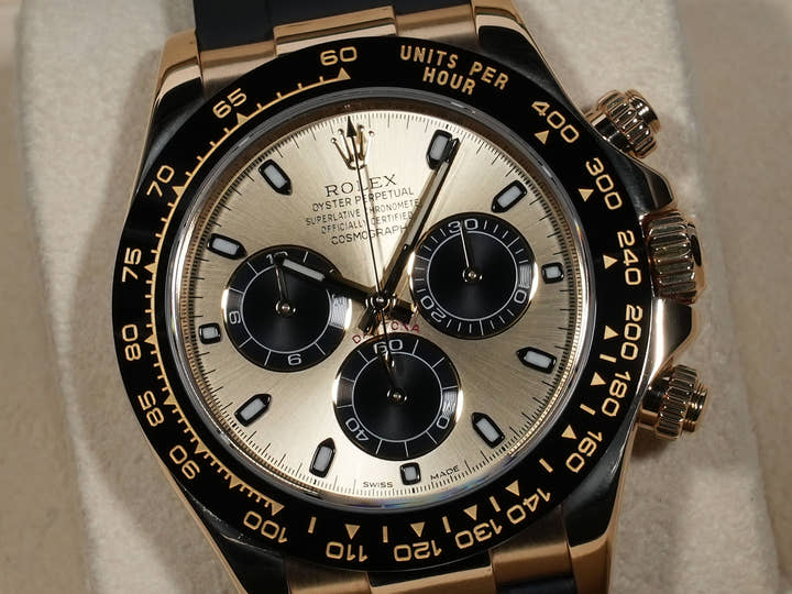 Rolex Daytona Ref. 116518LN Yellow Gold Champagne x Black Dial
