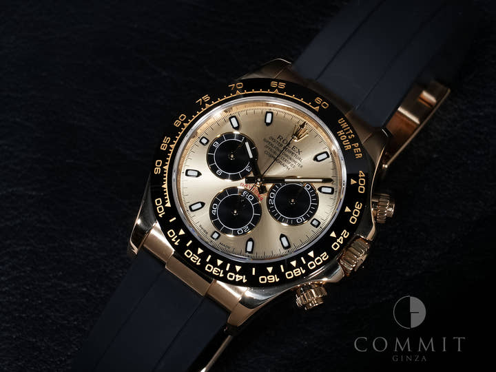 Rolex Daytona Ref. 116518LN Yellow Gold Champagne x Black Dial