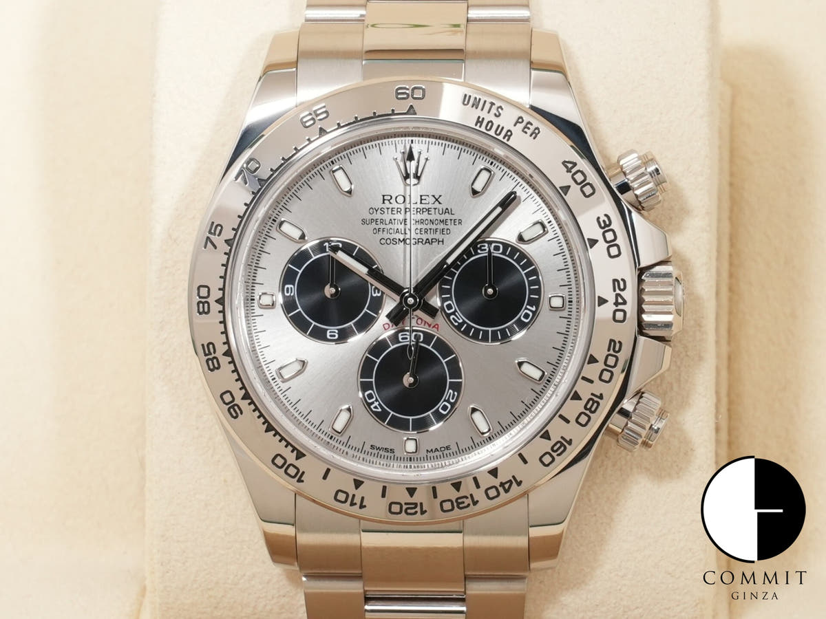 Rolex Daytona Ref. 116509 White Gold Steel x Black Dial