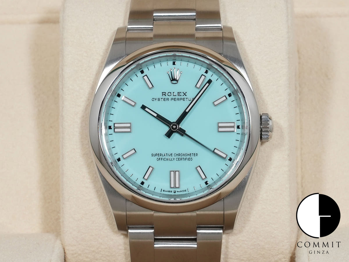 ロレックス オイスターパーペチュアル36 Ref.126000 ターコイズ文字盤 美品 f6mra6hb