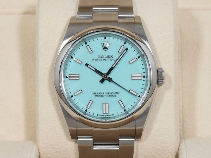 ロレックス オイスターパーペチュアル36 Ref.126000 ステンレススチール ターコイズ文字盤