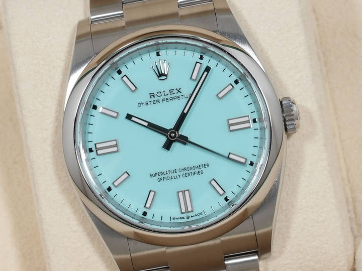 ロレックス オイスターパーペチュアル36 Ref.126000 ステンレススチール ターコイズ文字盤