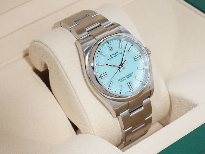 ロレックス オイスターパーペチュアル36 Ref.126000 ステンレススチール ターコイズ文字盤
