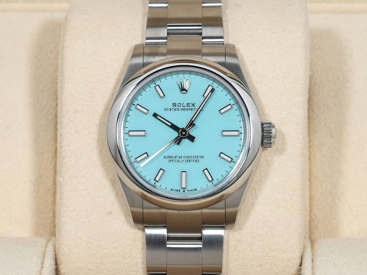 ロレックス オイスターパーペチュアル31 Ref.277200 ステンレススチール ターコイズ文字盤