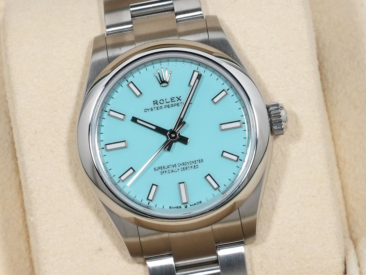 ロレックス オイスターパーペチュアル31 Ref.277200 ターコイズ文字盤 未使用 9qhijip9