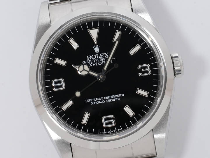 ロレックス エクスプローラーI Ref.14270 ステンレススチール ブラック文字盤