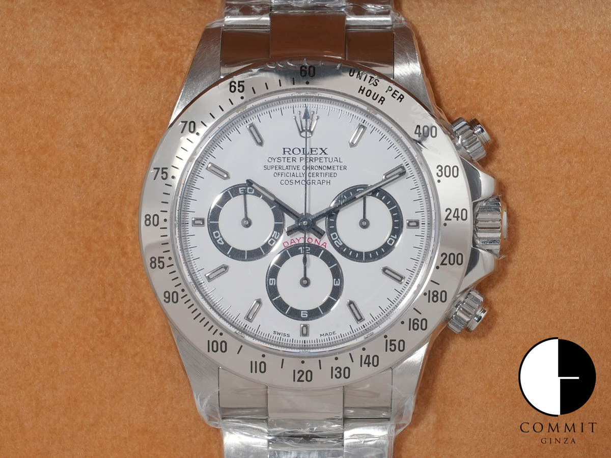 ロレックス デイトナ エルプリメロ Ref.16520 SS ホワイト文字盤 デッドストック hj5mps9r