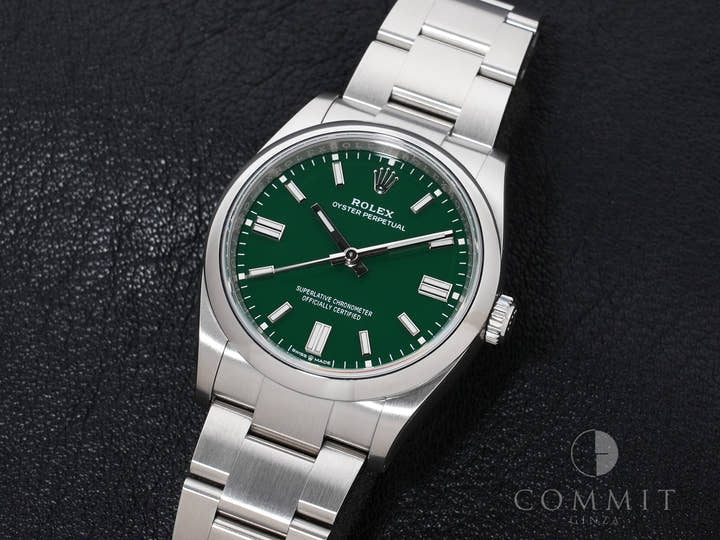 ロレックス オイスターパーペチュアル36 Ref.126000 ステンレススチール グリーン文字盤