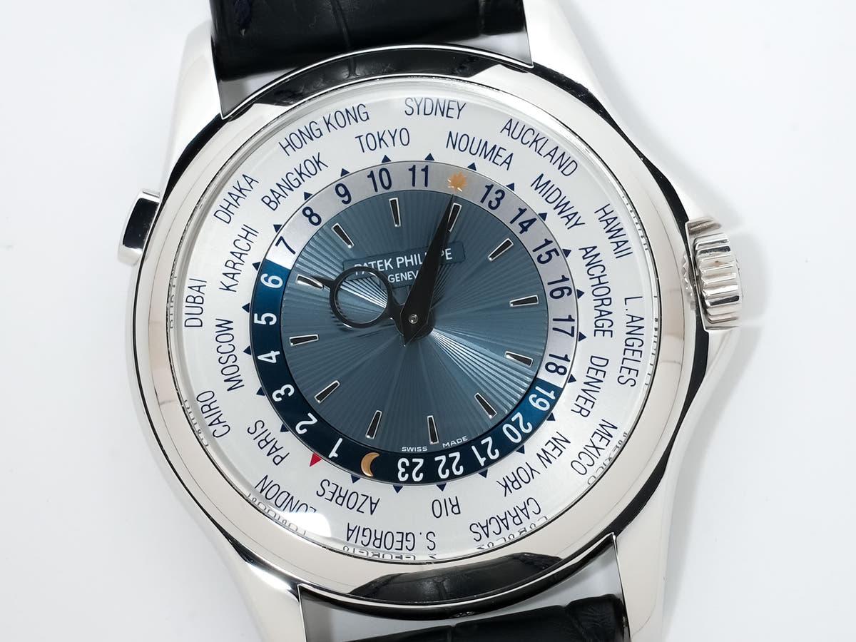 パテックフィリップ コンプリケーション ワールドタイム Ref.5130P-001 ブルー文字盤 美中古 tbcgiwki
