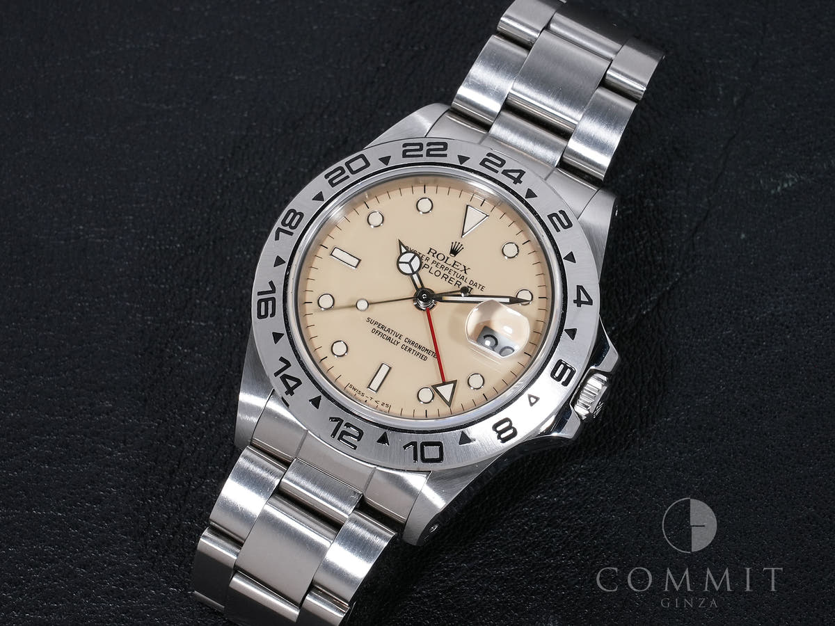 ロレックス エクスプローラーII Ref.16550 SS アイボリー文字盤 中古 mdqj4mw5