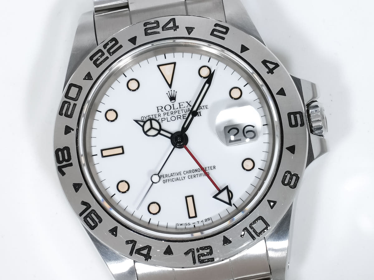 ロレックス エクスプローラーII Ref.16550 SS ホワイト文字盤 中古 65nt9siu