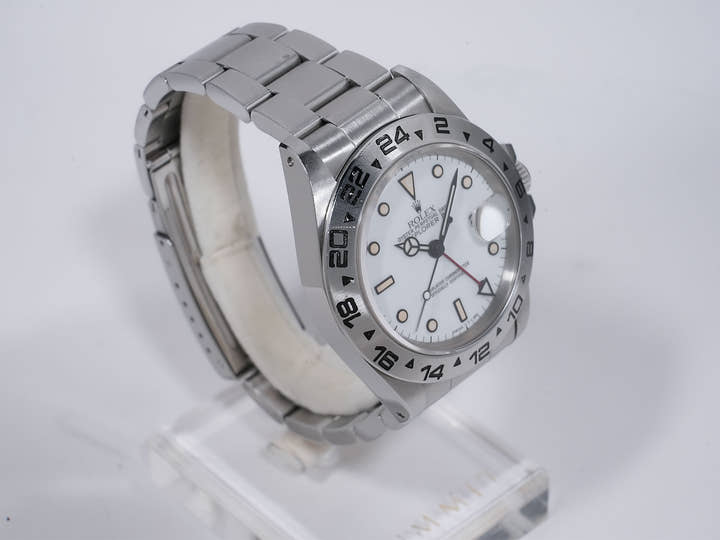ロレックス エクスプローラーII Ref.16550 ステンレススチール ホワイト文字盤