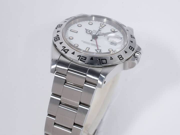ロレックス エクスプローラーII Ref.16550 ステンレススチール ホワイト文字盤