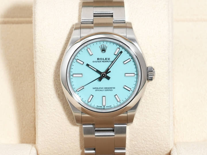 Rolex Oyster Perpetual 31 Ref. 277200 Stainless Steel Turquoise Dial