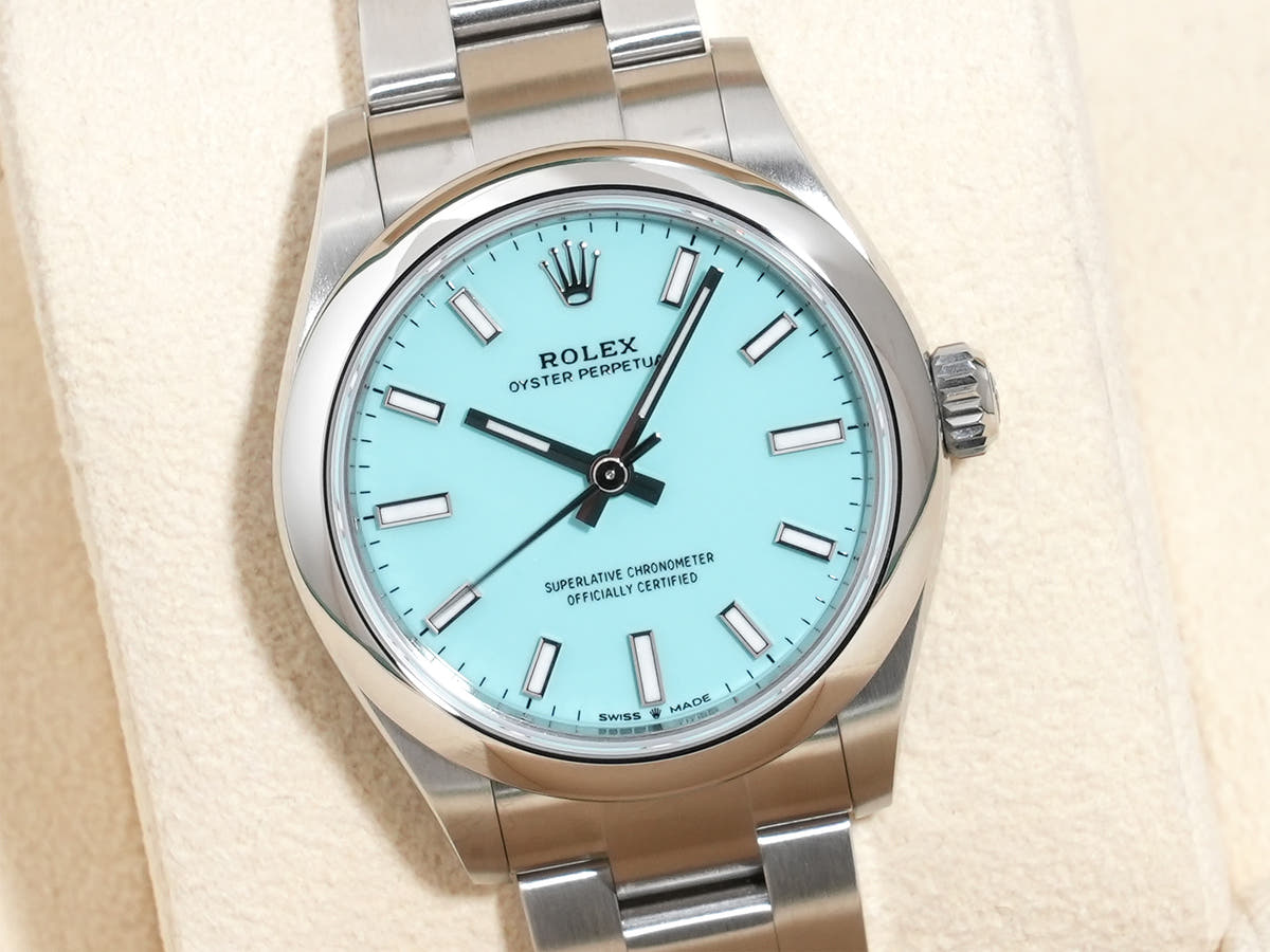 ロレックス オイスターパーペチュアル31 Ref.277200 ターコイズ文字盤 未使用 baeoiz9y