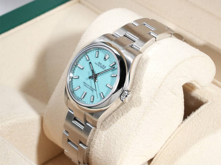 Rolex Oyster Perpetual 31 Ref. 277200 Stainless Steel Turquoise Dial