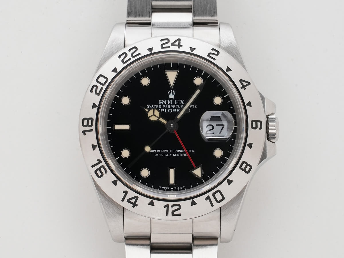 ロレックス エクスプローラーII Ref.16570 ブラック文字盤 中古 28ckfbaf
