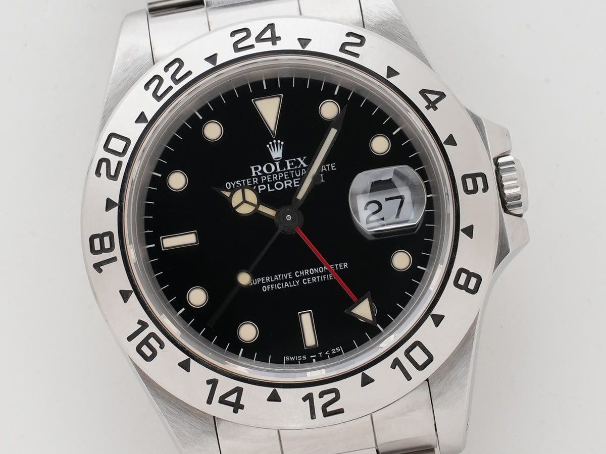 ロレックス エクスプローラーII Ref.16570 ブラック文字盤 中古 28ckfbaf