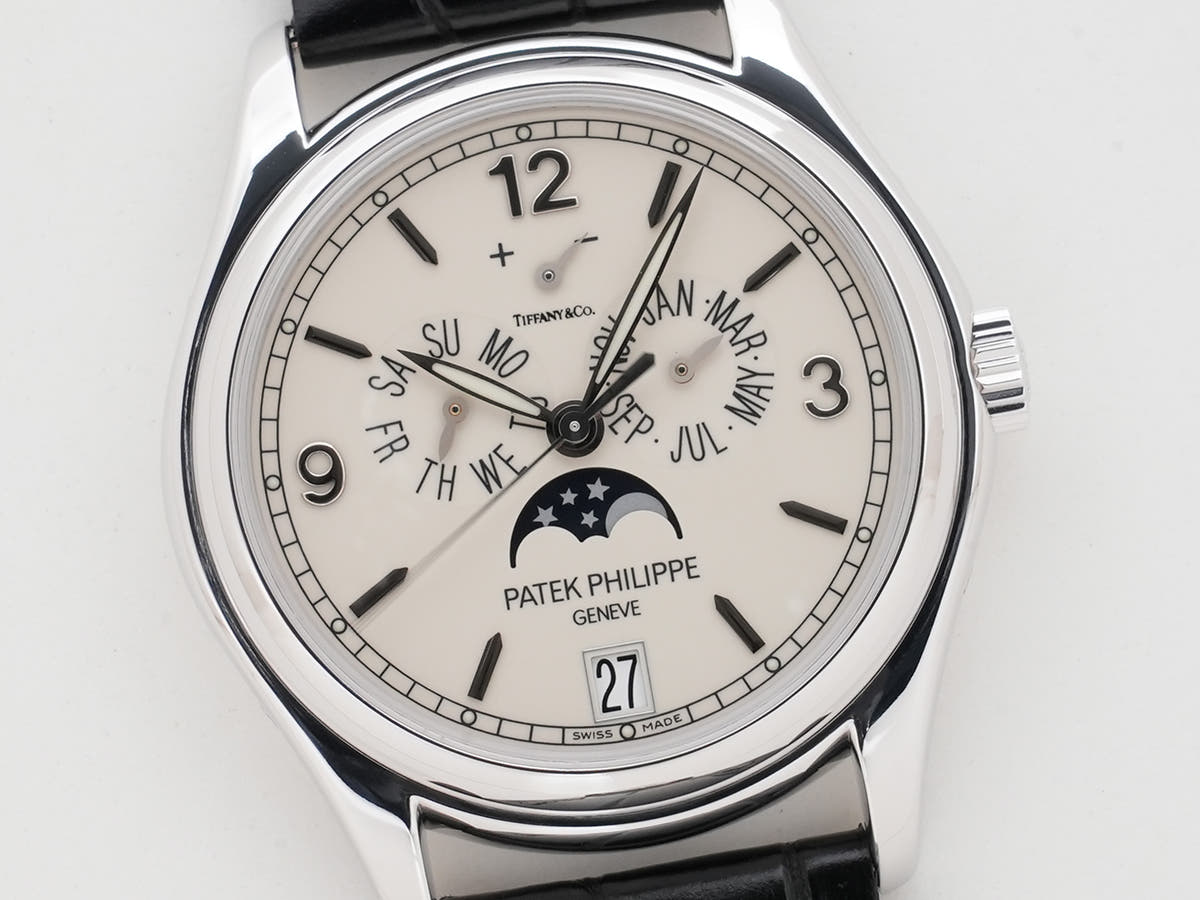 Patek Philippe Annual Calendar Moon Phase Tiffany &amp; Co. Ref.5146G-001 18KWG Ivory Dial Good Condition fvn9aans