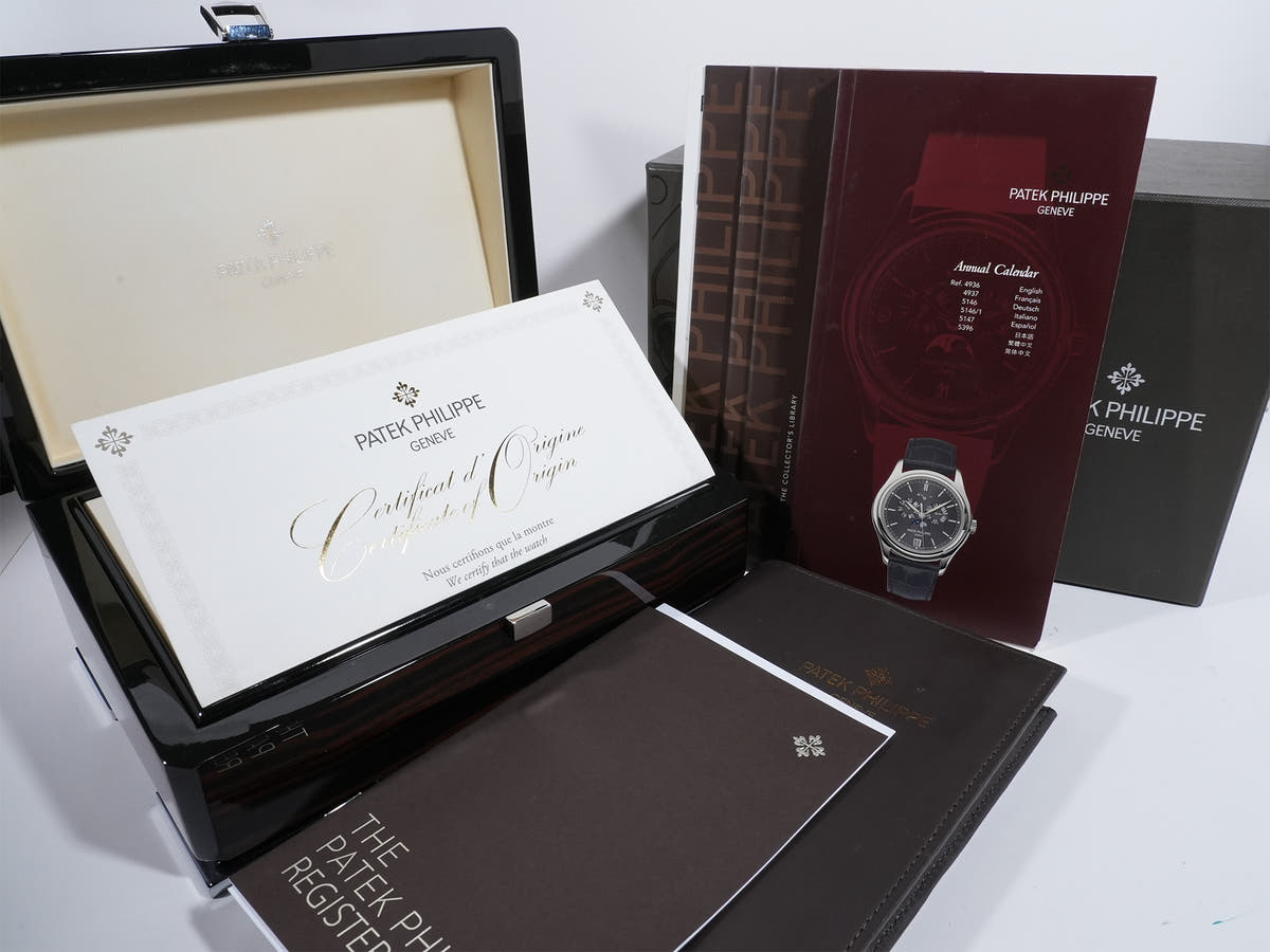 Patek Philippe Annual Calendar Moon Phase Tiffany &amp; Co. Ref.5146G-001 18KWG Ivory Dial Good Condition fvn9aans