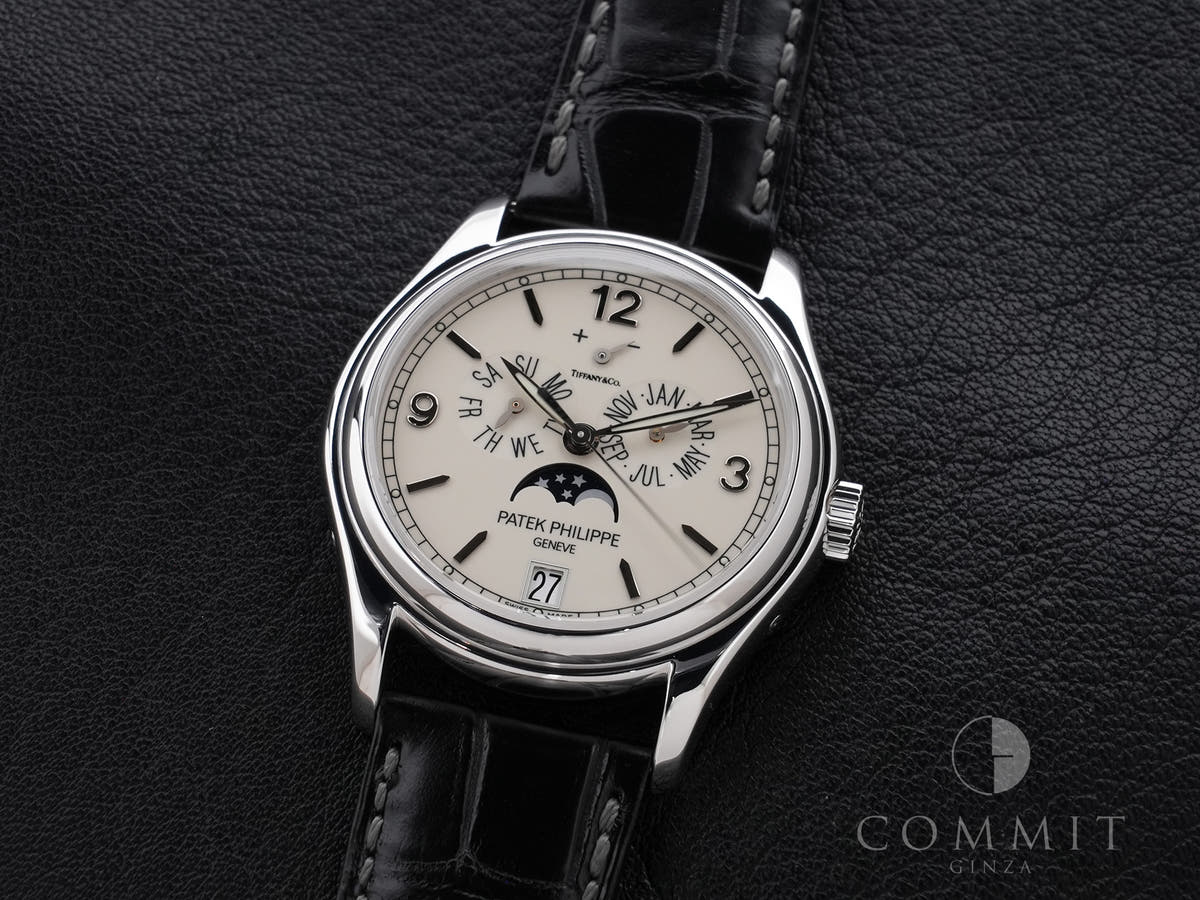 Patek Philippe Annual Calendar Moon Phase Tiffany &amp; Co. Ref.5146G-001 18KWG Ivory Dial Good Condition fvn9aans