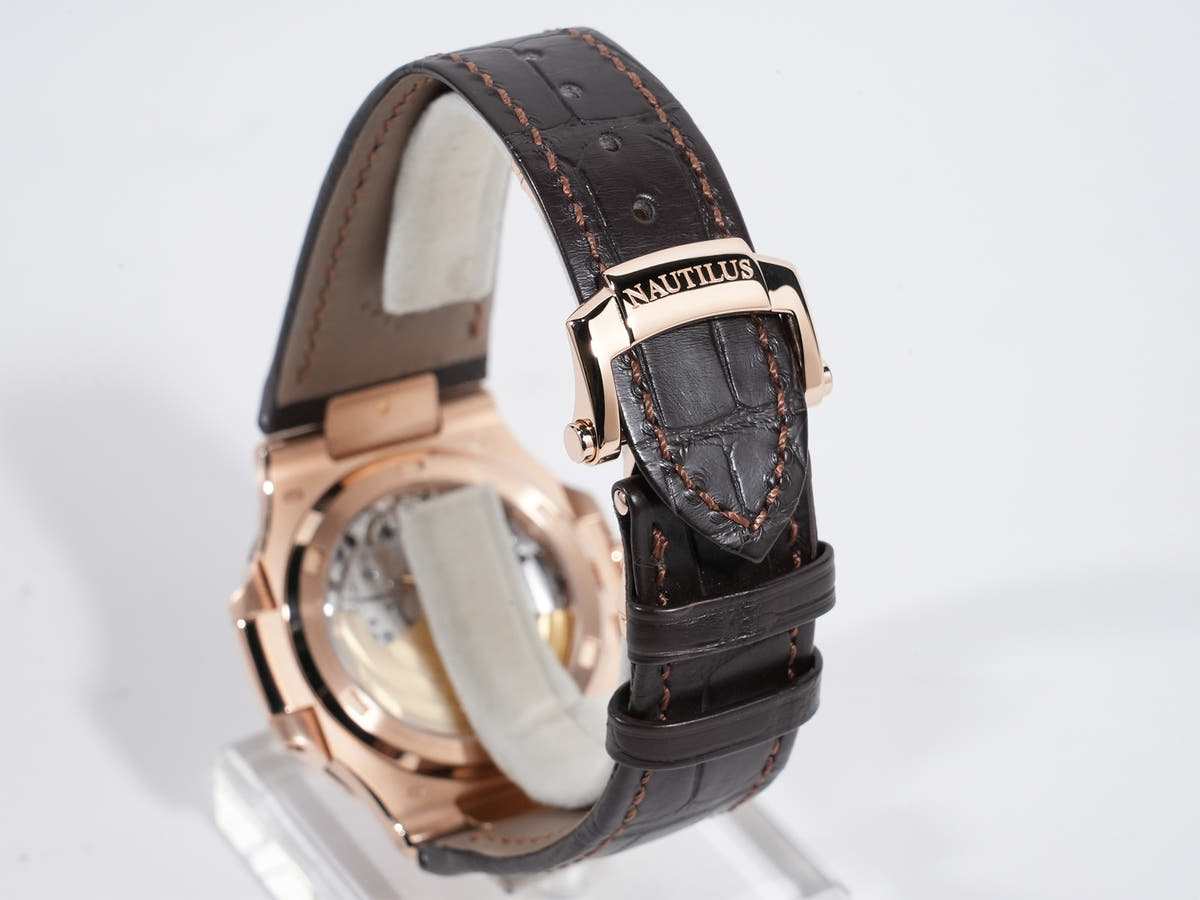 パテックフィリップ ノーチラス Ref.5711R-001 18KRG ブラウン文字盤 美品 aecd8e7s