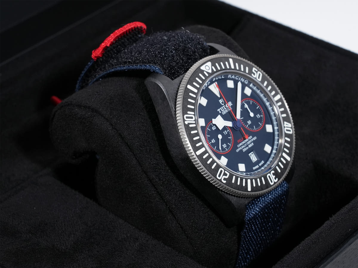 Tudor Pelagos FXD Chronograph Ref. 25807KN CA Blue Dial Unused ef8e67an