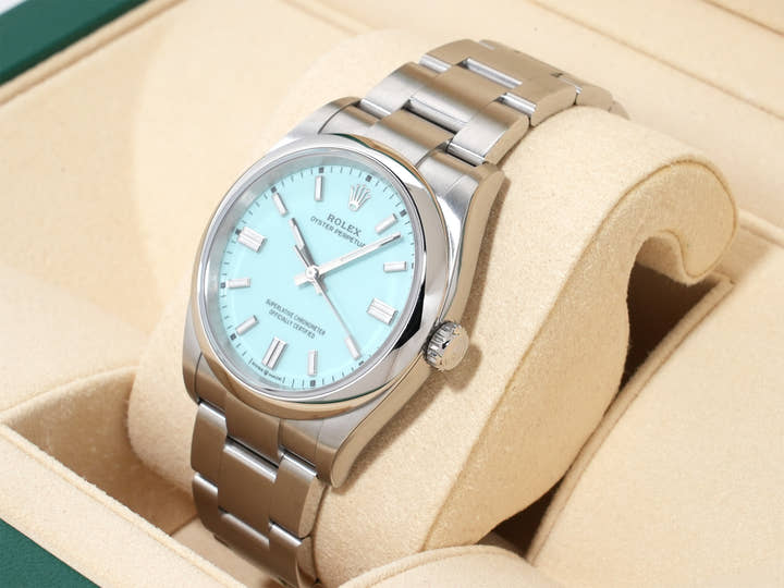ロレックス オイスターパーペチュアル36 Ref.126000 ステンレススチール ターコイズ文字盤