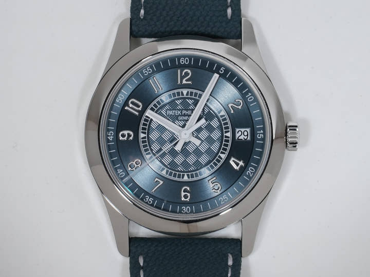 Patek Philippe Calatrava Ref. 6007A-001 Stainless Steel Gray Blue Dial