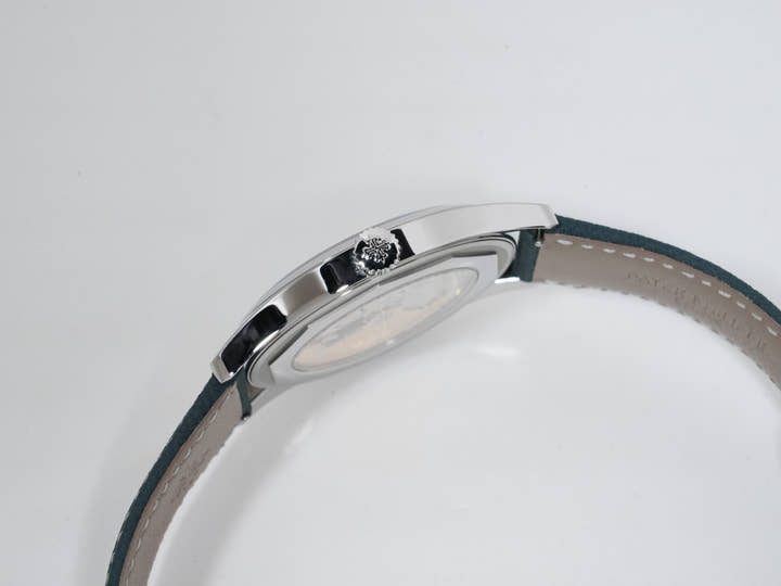 Patek Philippe Calatrava Ref. 6007A-001 Stainless Steel Gray Blue Dial