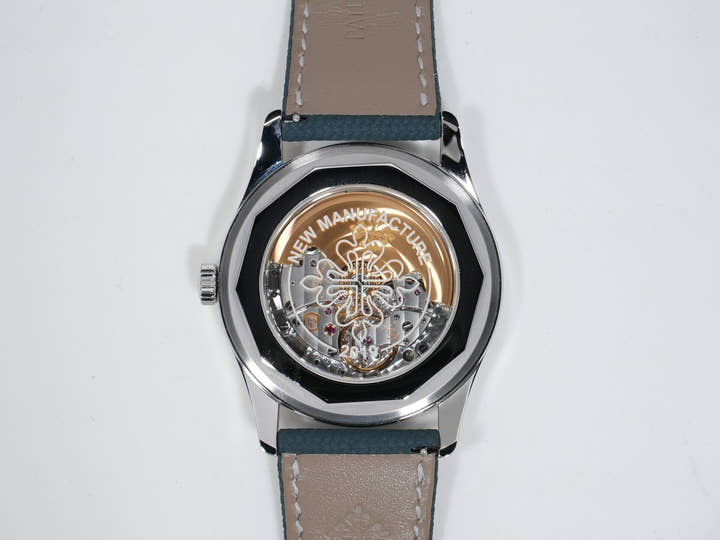 Patek Philippe Calatrava Ref. 6007A-001 Stainless Steel Gray Blue Dial