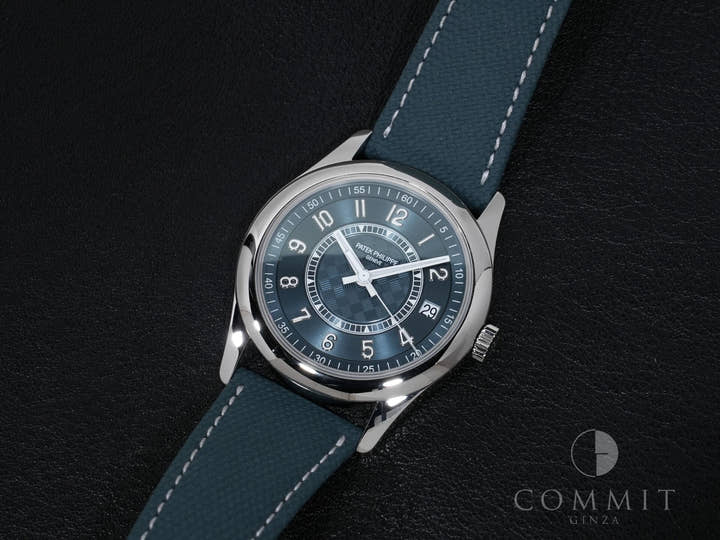 Patek Philippe Calatrava Ref. 6007A-001 Stainless Steel Gray Blue Dial