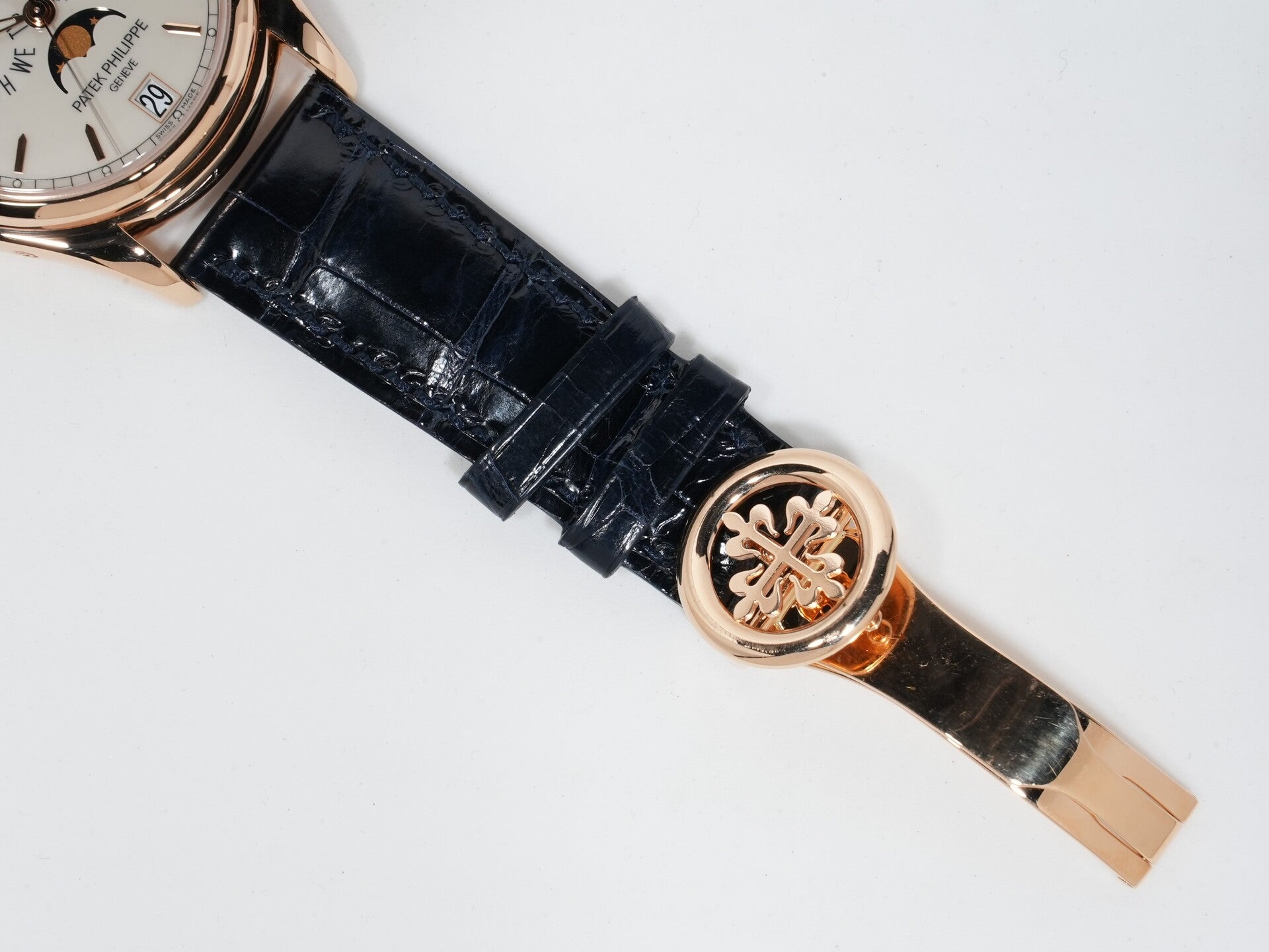 パテックフィリップ アニュアルカレンダー ムーン フェイズ  Tiffany&Co. Ref.5146R-001 アイボリー文字盤 中古 yupajm4m